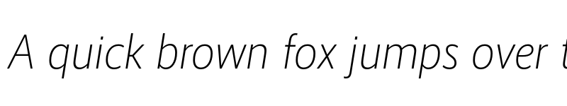 Preview of RealistNarrow Light Italic font