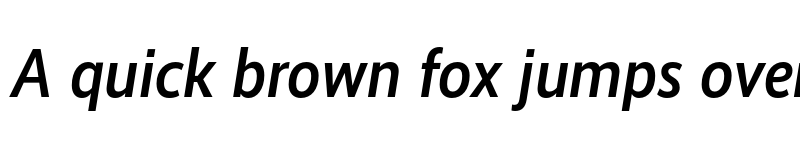 Preview of RealistNarrow Medium Italic font