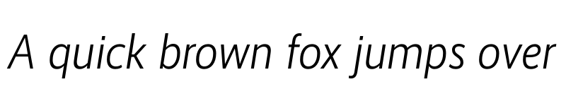 Preview of RealistNarrow SemiLight Italic font