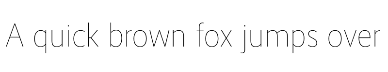 Preview of RealistNarrow Thin font