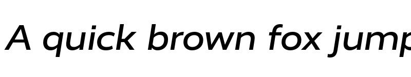 Preview of RealistWide Medium Italic font