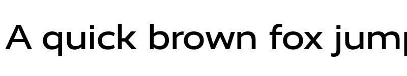 Preview of RealistWide Medium font