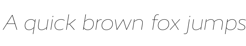 Preview of RealistWide Thin Italic font