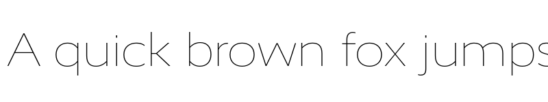 Preview of RealistWide Thin font