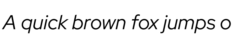 Preview of Red Hat Display Italic font