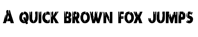 Preview of Red Undead Condensed Condensed font