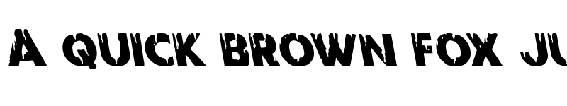 Preview of Red Undead Leftalic Italic font