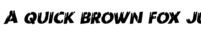 Preview of Red Undead Rotalic Italic font