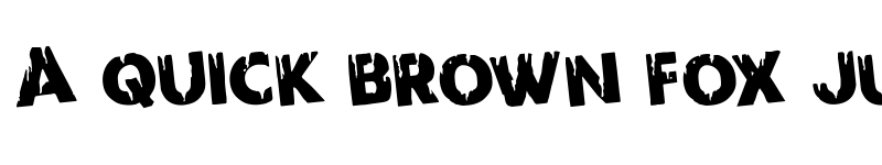 Preview of Red Undead Rotated Regular font