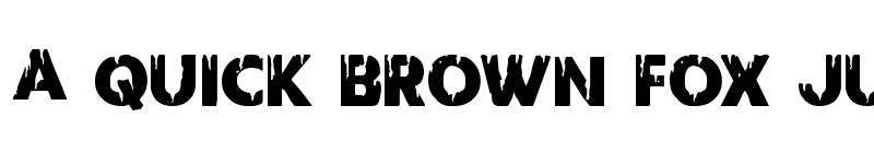 Preview of Red Undead Staggered Regular font