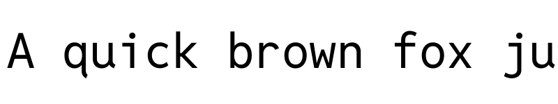 Preview of Reddit Mono Regular font