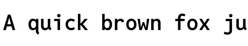 Preview of Reddit Mono SemiBold font