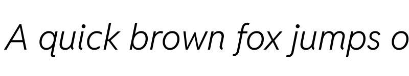 Preview of Reddit Sans Vanilla Light Italic font