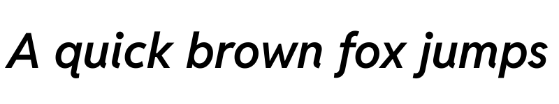 Preview of Reddit Sans Vanilla SemiBold Italic font