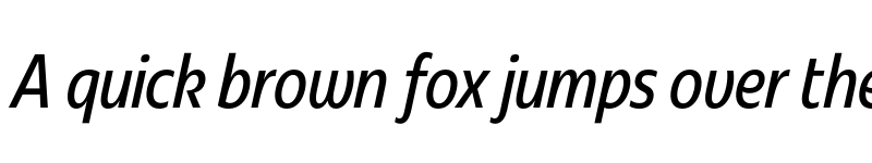 Preview of Redonda Compressed Italic font