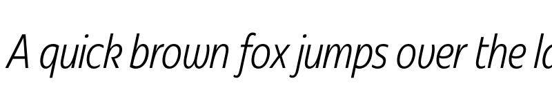 Preview of Redonda Compressed Light Italic font