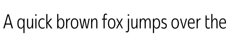 Preview of Redonda Compressed Light font