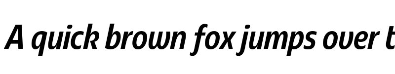 Preview of Redonda Compressed Medium Italic font