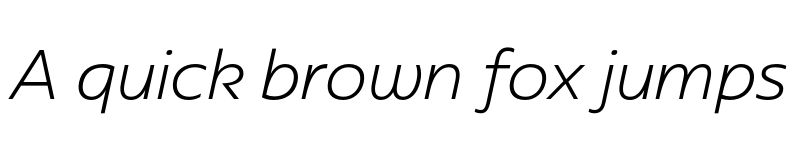 Preview of Redonda Light Italic font