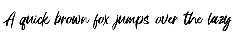 Preview of Redters Brush Regular font