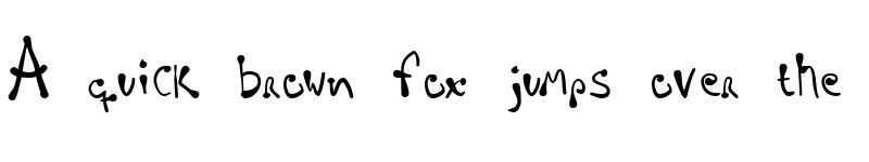 Preview of Regellos Regular font