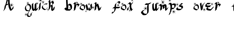 Preview of ReGifter Stars Regular font