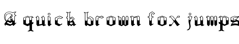 Preview of Regothic Regular font