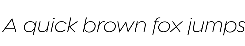 Preview of Regulator Nova Light Italic font