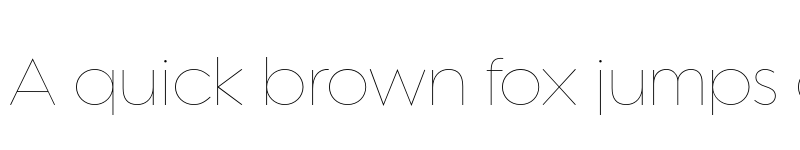 Preview of Regulator Nova Thin font