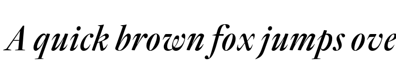 Preview of Reiher Headline Italic font