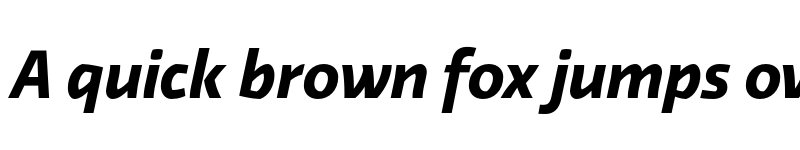 Preview of Relato Sans TRIAL Bold Italic font