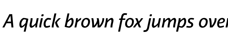 Preview of Relato Sans TRIAL Medium Italic font