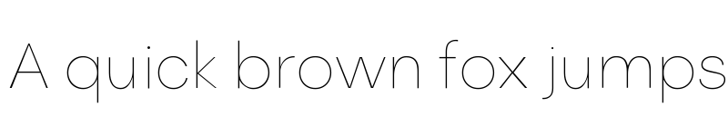 Preview of Relevance Thin font