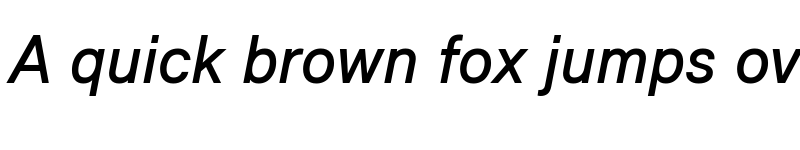 Preview of Relevant Medium Italic font