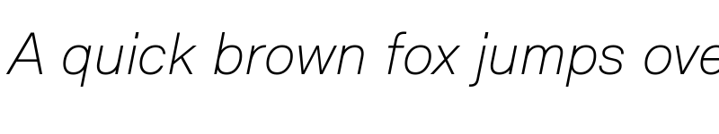 Preview of Relevant Thin Italic font