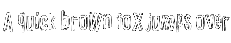 Preview of Relief BD Regular font