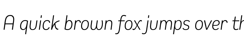 Preview of Remora Sans W1 Light Italic font