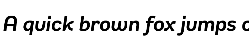 Preview of Remora Sans W2 Demi Italic font