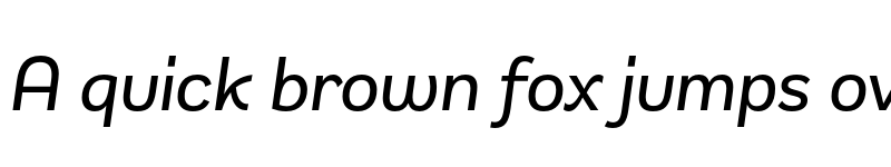 Preview of Remora Sans W2 Medium Italic font