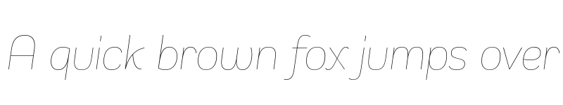 Preview of Remora Sans W2 Thin Italic font