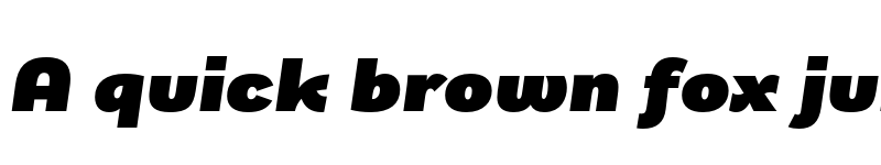 Preview of Remora Sans W3 Ultra Italic font