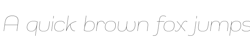 Preview of Remora Sans W4 Thin Italic font