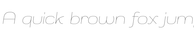 Preview of Remora Sans W5 Thin Italic font