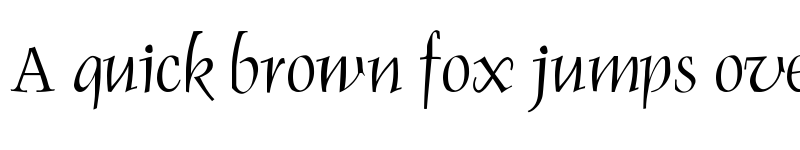 Preview of Renaiss-Italic Regular font