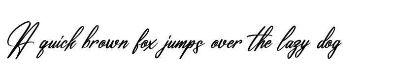 Preview of Renatta Signature Italic font