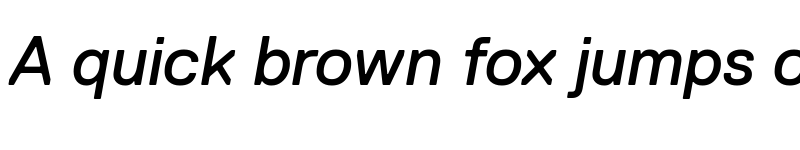Preview of Replica Pro Italic font