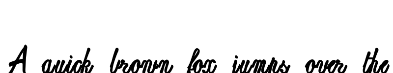 Preview of ReproxScript Regular font