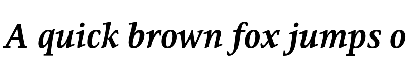 Preview of Resavska BG Bold Italic font