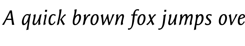 Preview of Resavska BG Sans Italic font