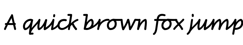 Preview of Responder P Book Italic font